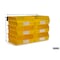Triton Products Wall Storage Unit W/ (6) 10-7/8" L x 11" W x 5" H Yellow Bins & Wall Mount Rails 3-235YWS - alternate 3